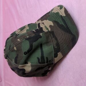Nasty Gal We're Incognito Camo Baseball Cap in Green One Size